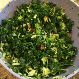 Brussel Kale Salad dressing 2