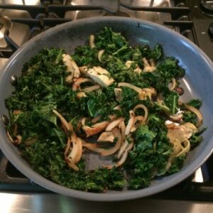 Kale, Onion, Artichoke Fritatta 2